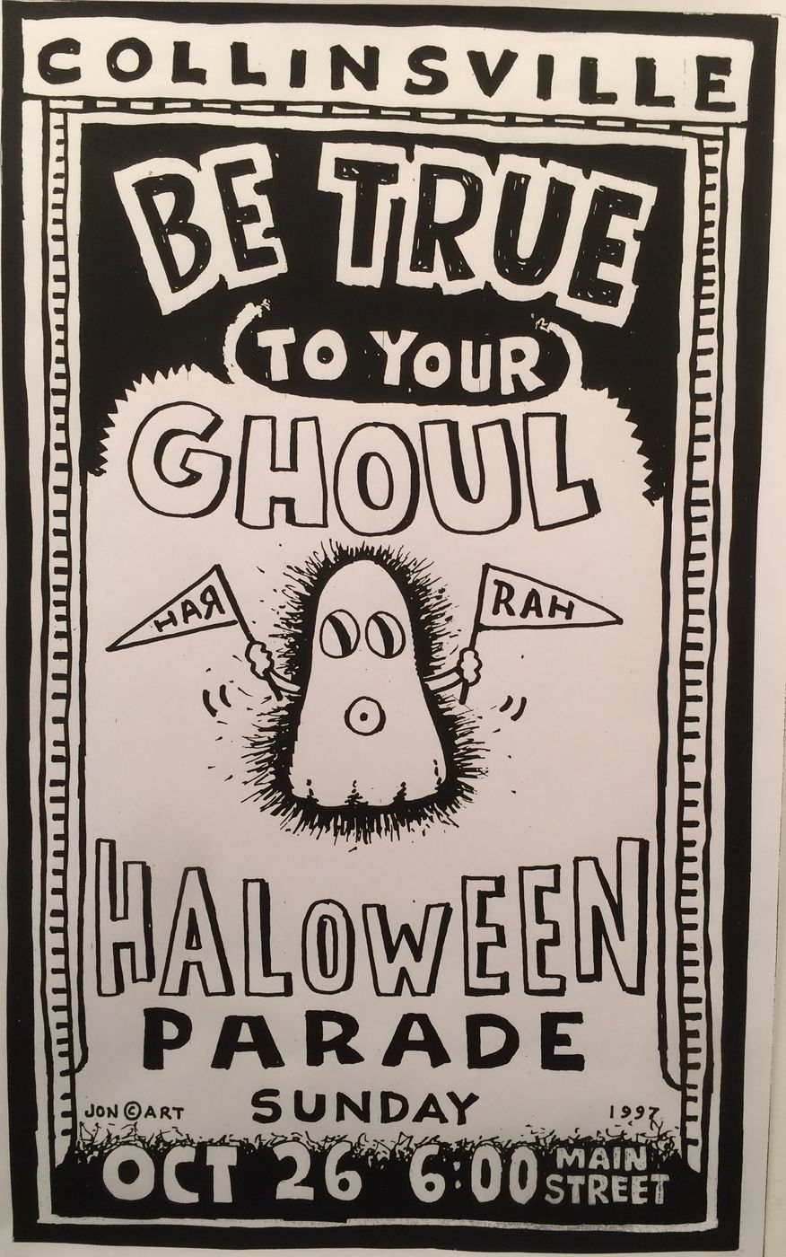 1997 Collinsville Halloween Parade poster