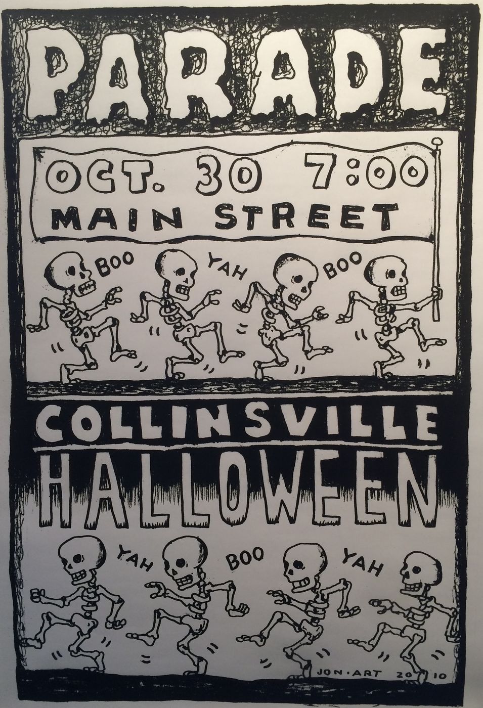 2010 Collinsville Halloween Parade poster