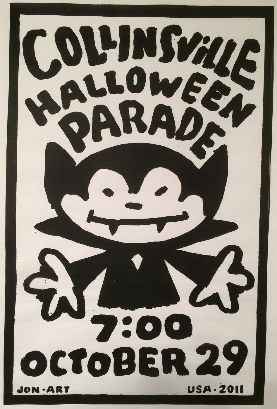 2011 Collinsville Halloween Parade poster