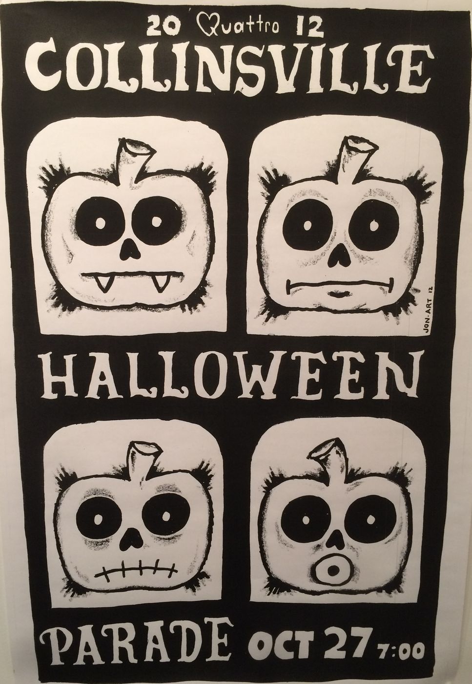 2012 Collinsville Halloween Parade poster