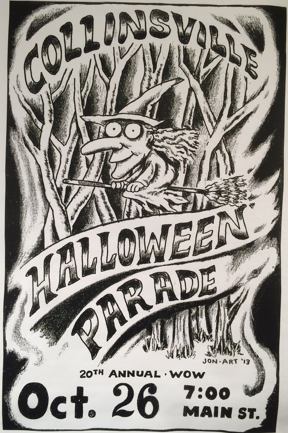 2013 Collinsville Halloween Parade poster