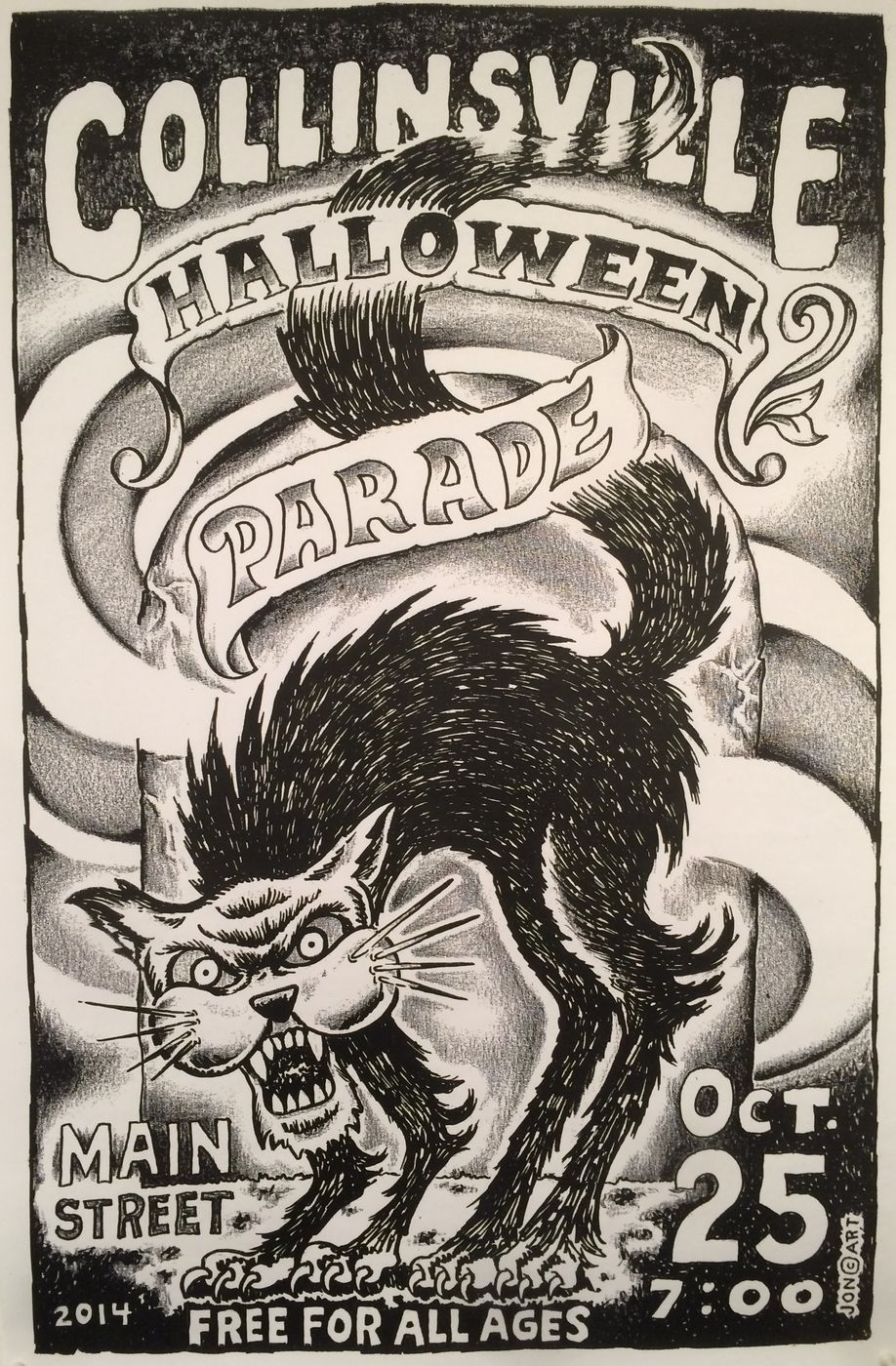 2014 Collinsville Halloween Parade poster