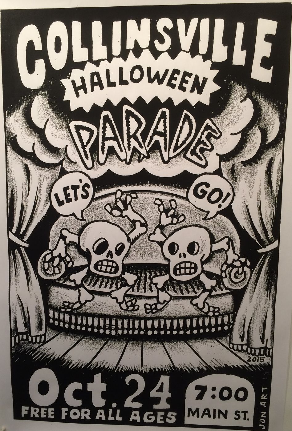 2015 Collinsville Halloween Parade poster