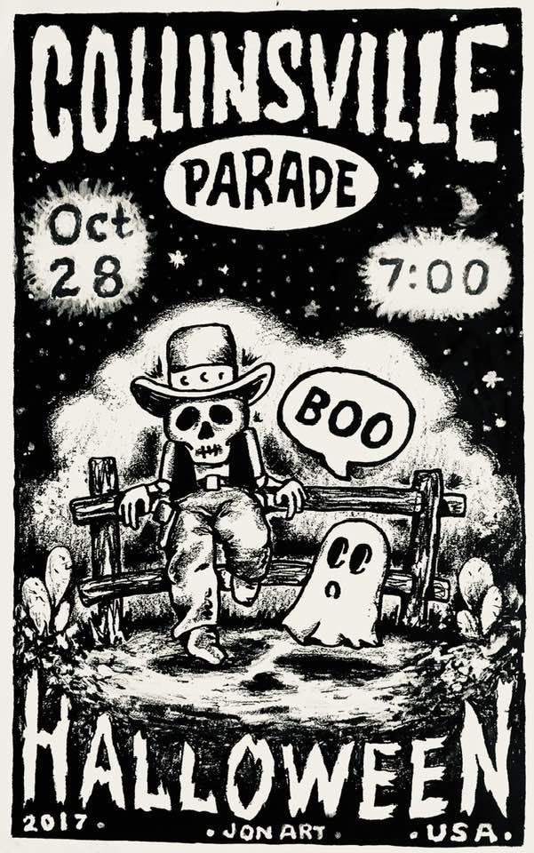 2017 Collinsville Halloween Parade poster
