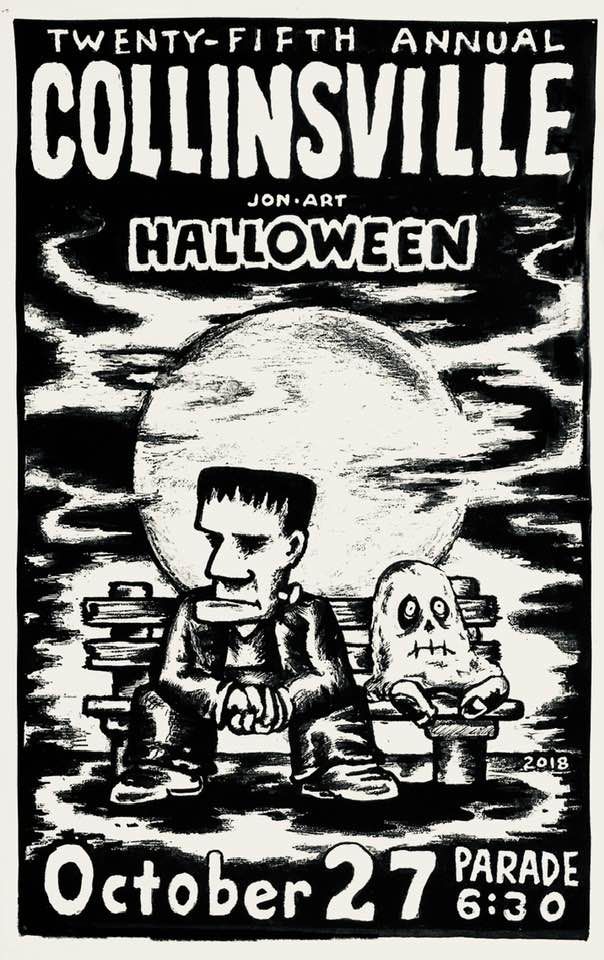 2018 Collinsville Halloween Parade poster